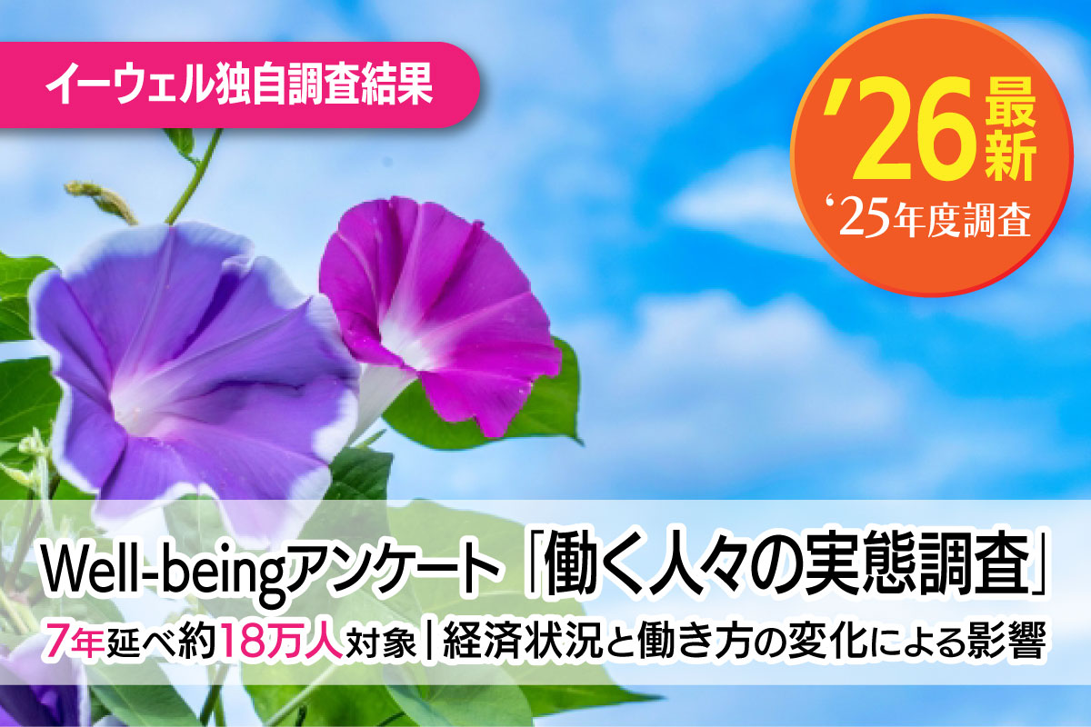 Well-beingアンケート｢働く人々の実態調査｣結果を公表｜7年延べ約18万人対象
